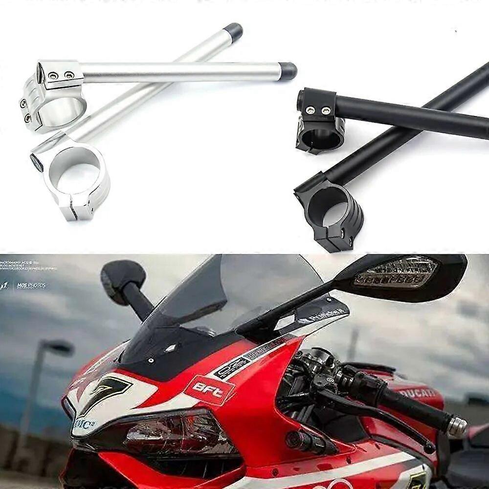 Uniwersalny regulowany widelec wyścigowy CNC Kierownica Kierownica Cafe Racer Motocykl do Ducati 899 959 1199 1299 Clip On Ons