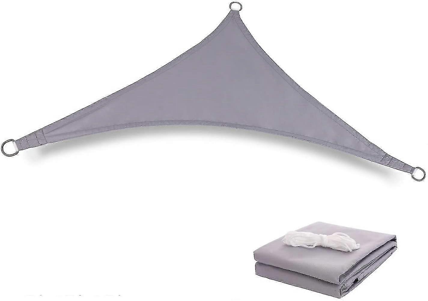 Sun Shade Sail Waterproof Triangle Size 95% Uv Block Compatible With Outdoor Garden