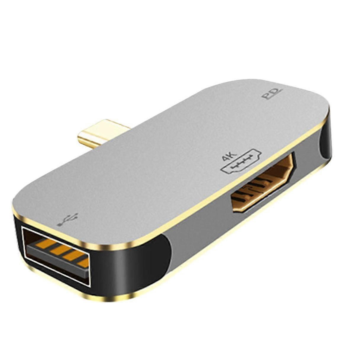 The 3-in-1 Docking Station is Suitable for 100W Switch to Connect to Screen Projection and Supports