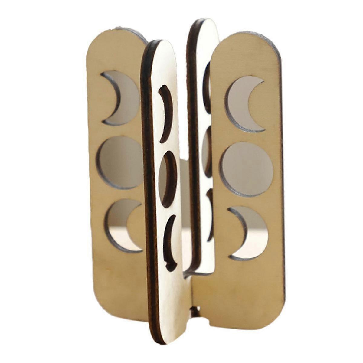 植物生殖管中空無垢材植物棚木製デスクテーブルホームデコレーションB