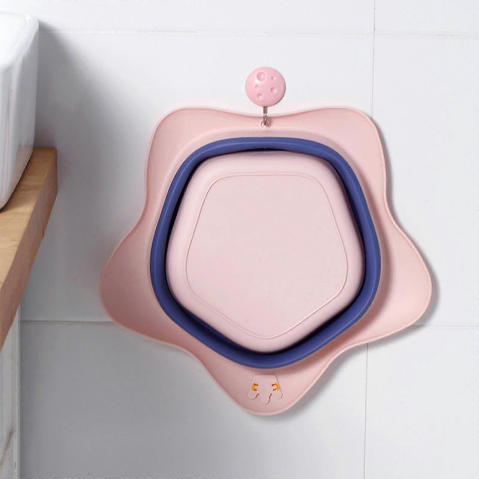 Foldable Baby Washbasin Starfish Style Portable Small Wash Basin Water Basin For Outdoor Travel Camping Toilet Folding( Color : White )