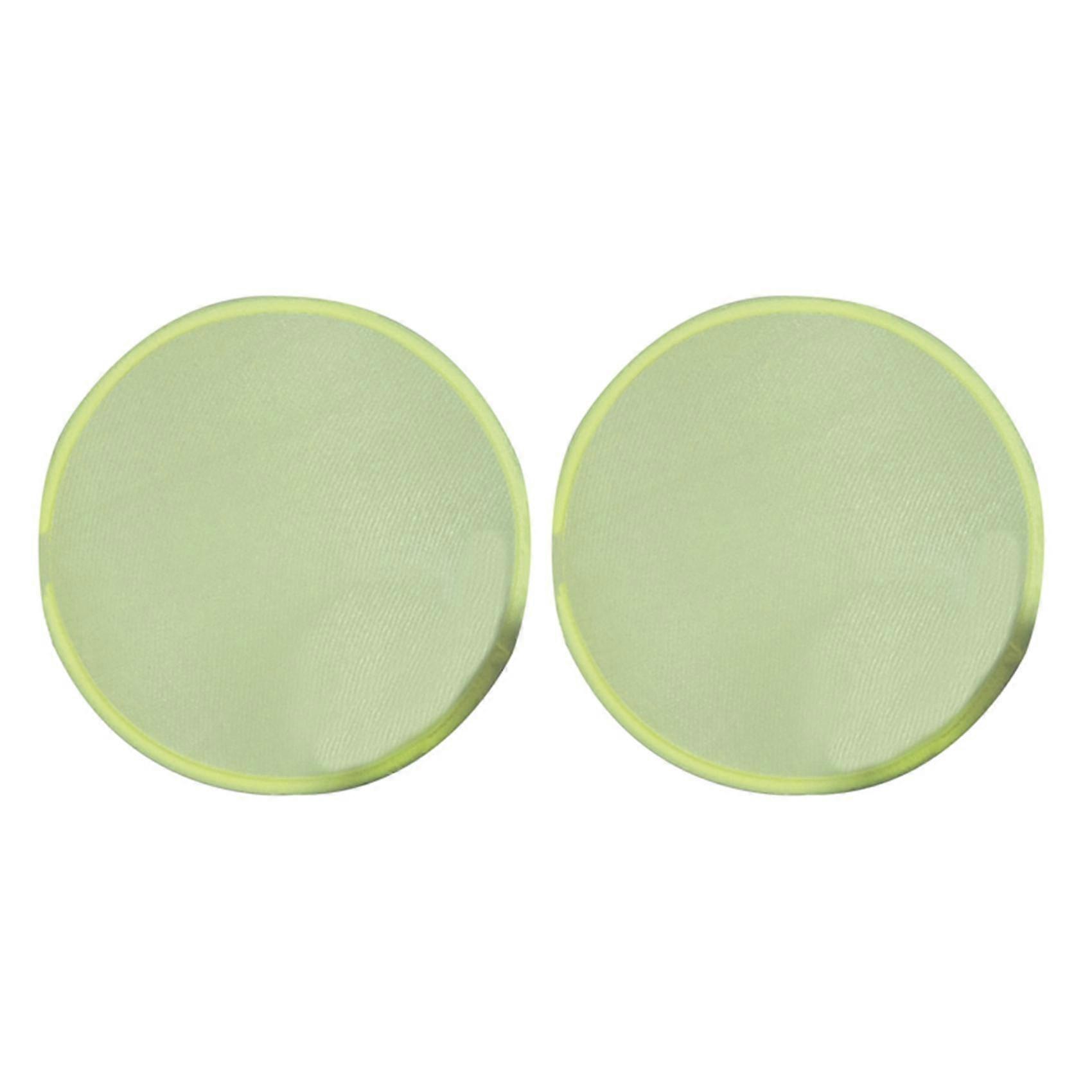 2x Foldable Round Fan-yellow
