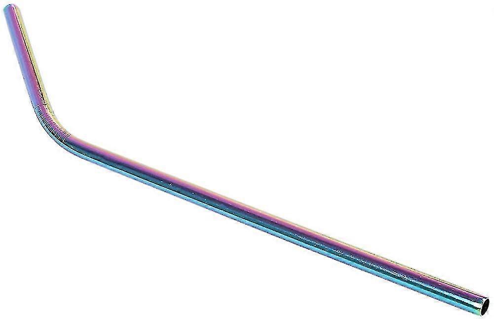 10 Pcs - Stainless Steel Colored Reusable Straws - Includes 2 Long Cleaning Brushes