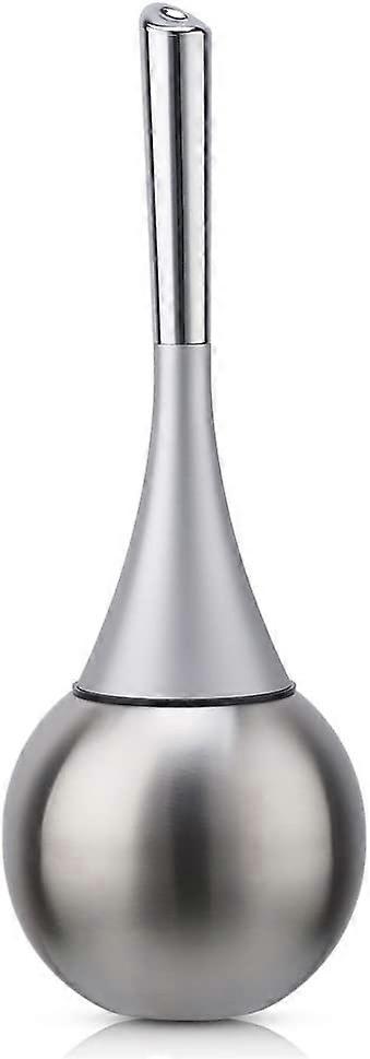 Frittstående toalettbørsteholder (børste inkludert)-sølv