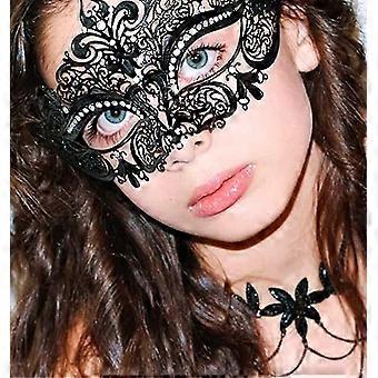 Women's Laser Cut Venetian Masquerade Mask – Light Metal Elegant Mardi Gras Mask M7110 (New With Tags)