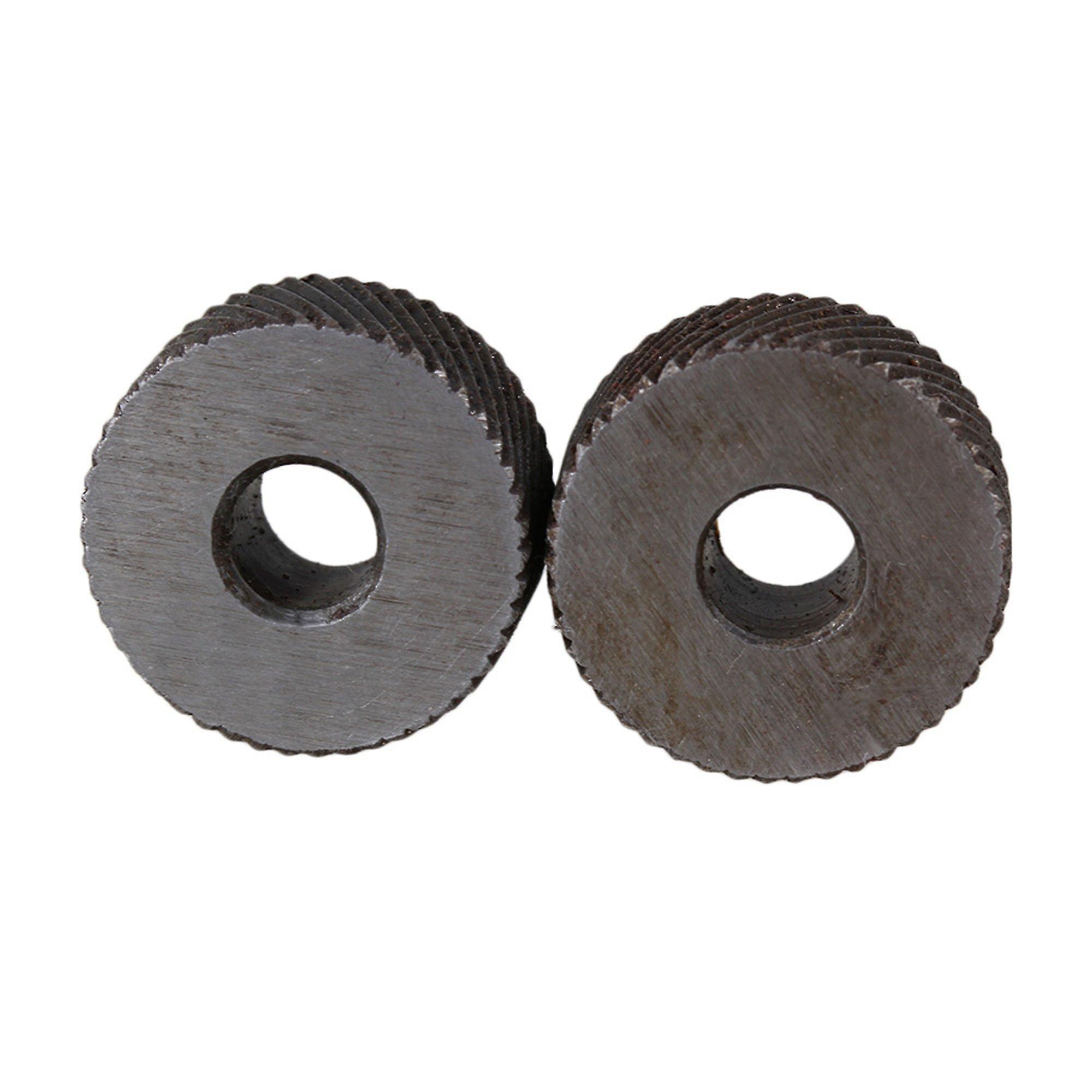 Pulleys, Blocks Sheaves Steel Metalworking Knurling Tool Diagonal Knurl Wheel 1mm Pitch Set Of 2