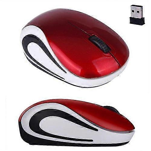 EVAGO Cute 2.4ghz Mini Optical Wireless Gaming Mouse Pc Notebook Roșu-roșu