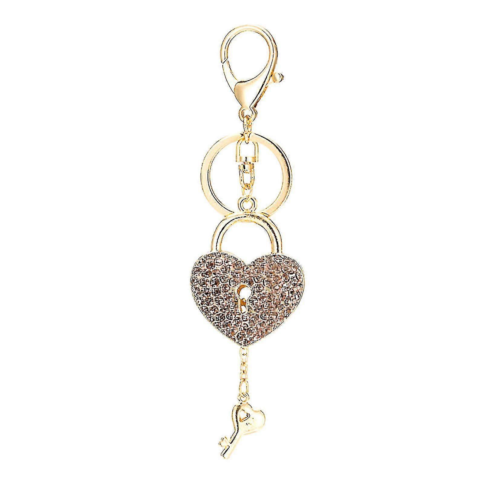 Creative New Love Shape Keychain Pendant Exquisite Heart-shaped Lock