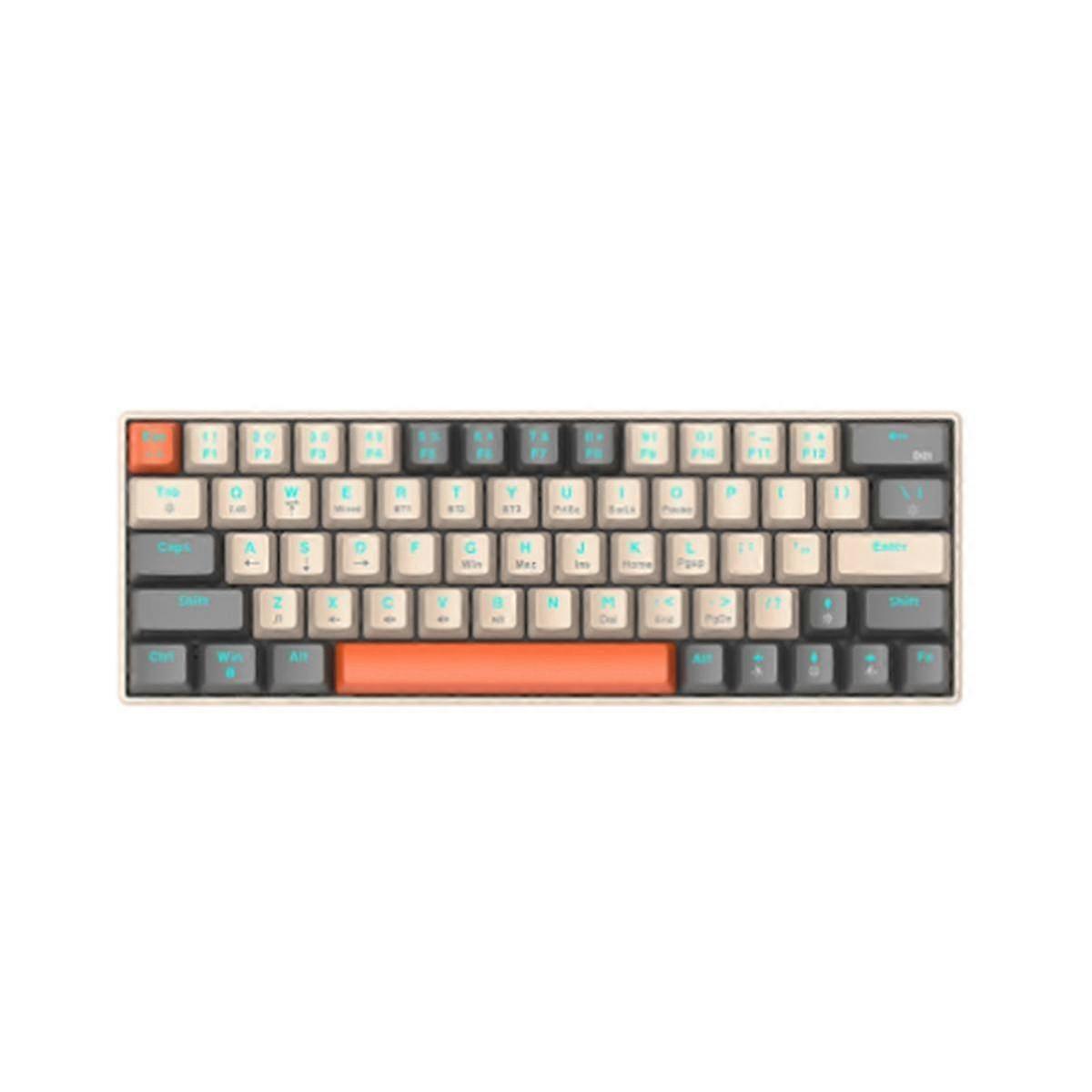 Clavier mécanique de jeu 68 touches Clavier Gamer à effet d’éclairage RVB remplaçable à chaud pour ordinateur portable Y