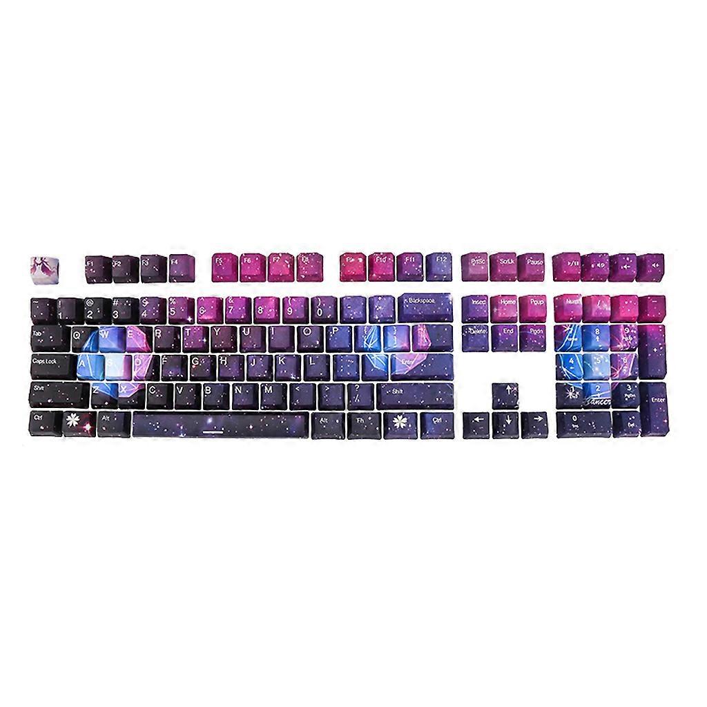 108 Keys Customized Starry Sky Keycaps PBT Five-sided Sublimation OEM Profile Keycap for Mechanical Gaming Keyboard