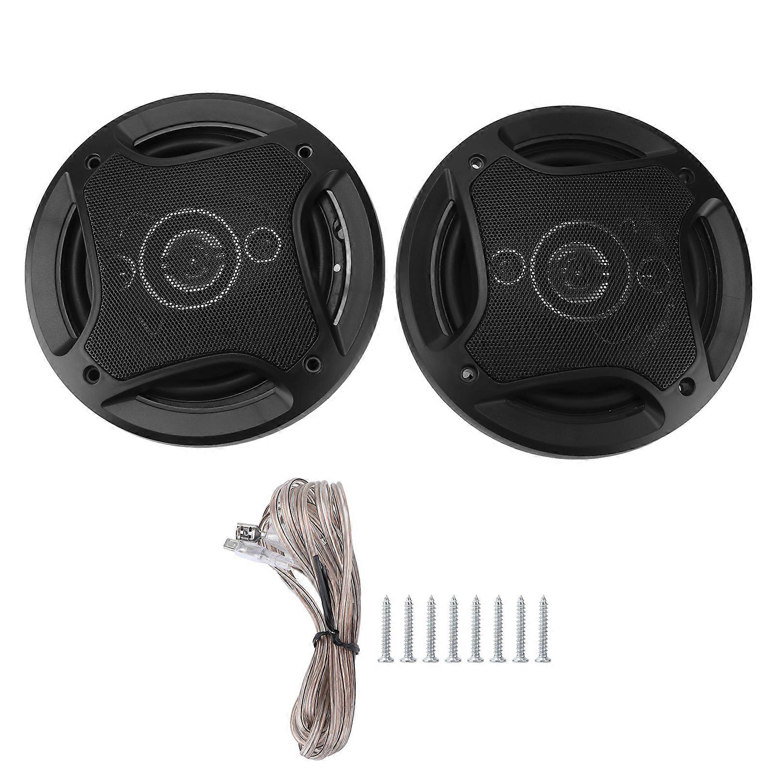 2pcs 16.51cm/6.5in Car Coaxial Speaker 90dB 500W Full Frequency Universal for Audio System
