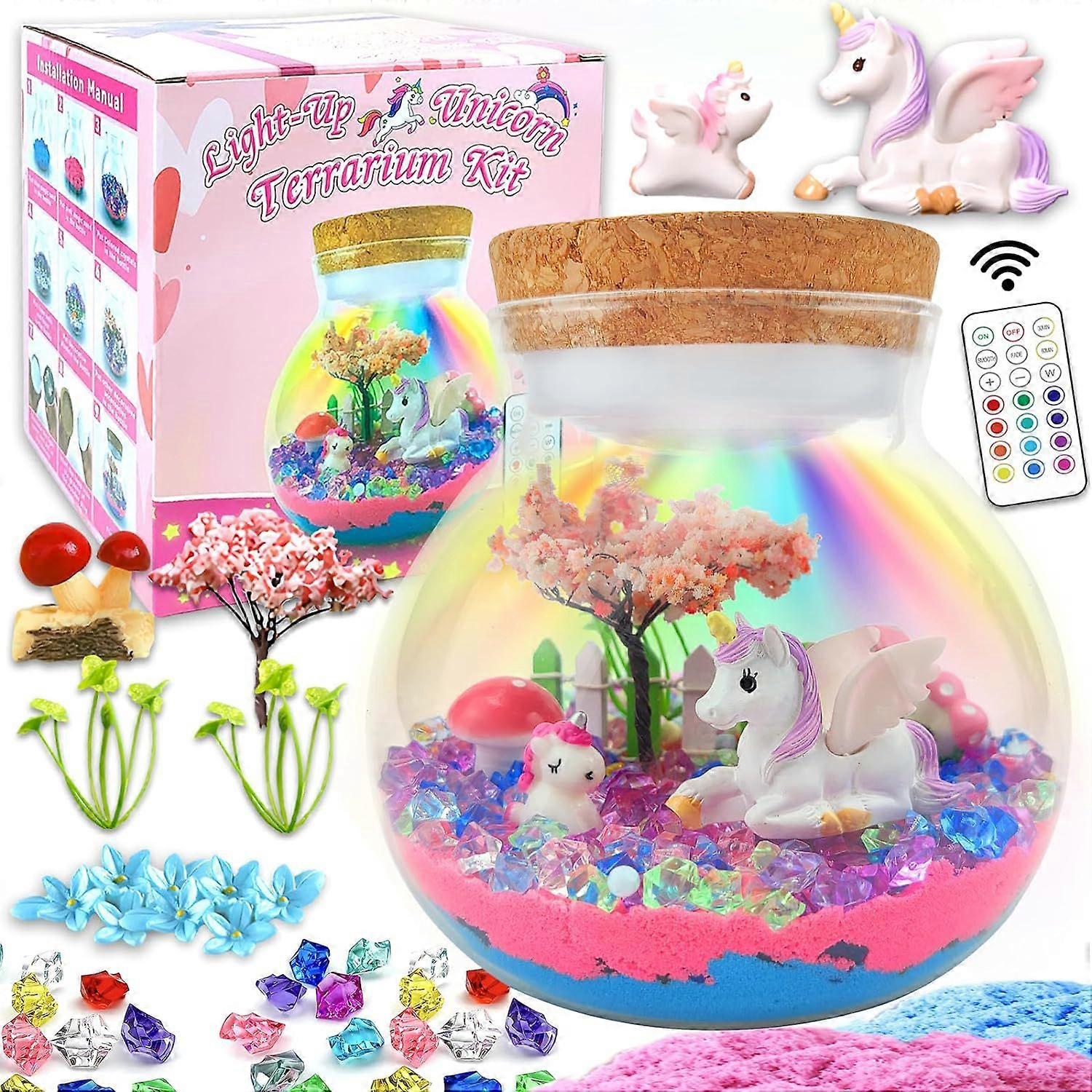 DIY حاوية لعبة يونيكورن تررم الحرف اليدوية كيت للأطفال