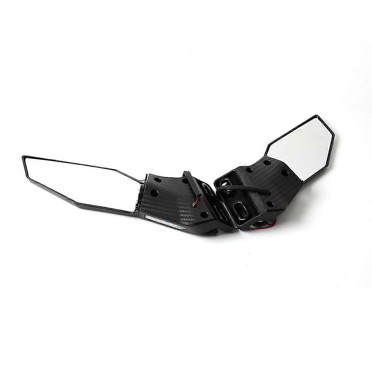 For Nmax R25 R3 Motorcycle Modified Wind Wing Adjustable Rotating Rearview Mirror With Lights