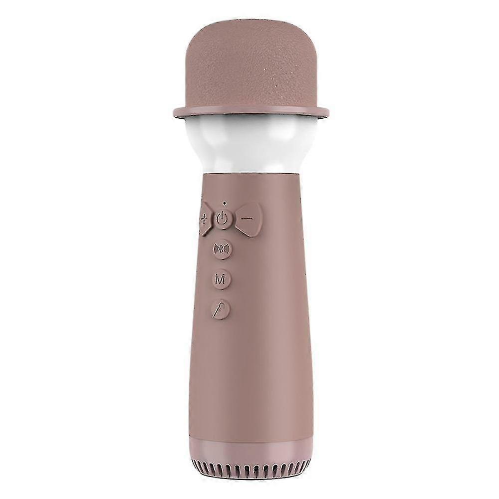 Bluetooth Wireless Microphone Portable Handheld Karaoke Gift Brown
