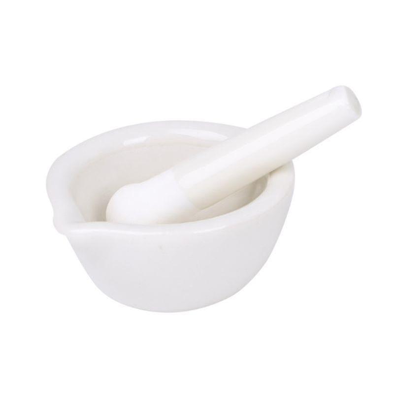 Mortar & Pestle Set Grinds Powdered For Kitchen Laboratory