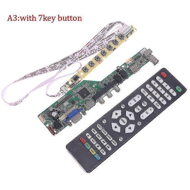 T.v53.03 Universal Lcd Tv Controller Driver Board V53 Analog Tv Moderkort