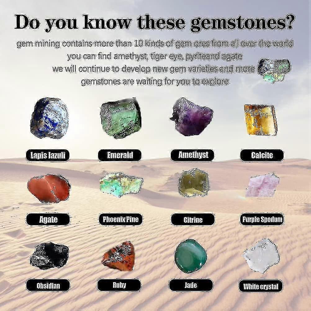 2022 Advent Calendar - Rocks, Minerals & Fossils Gem Kit