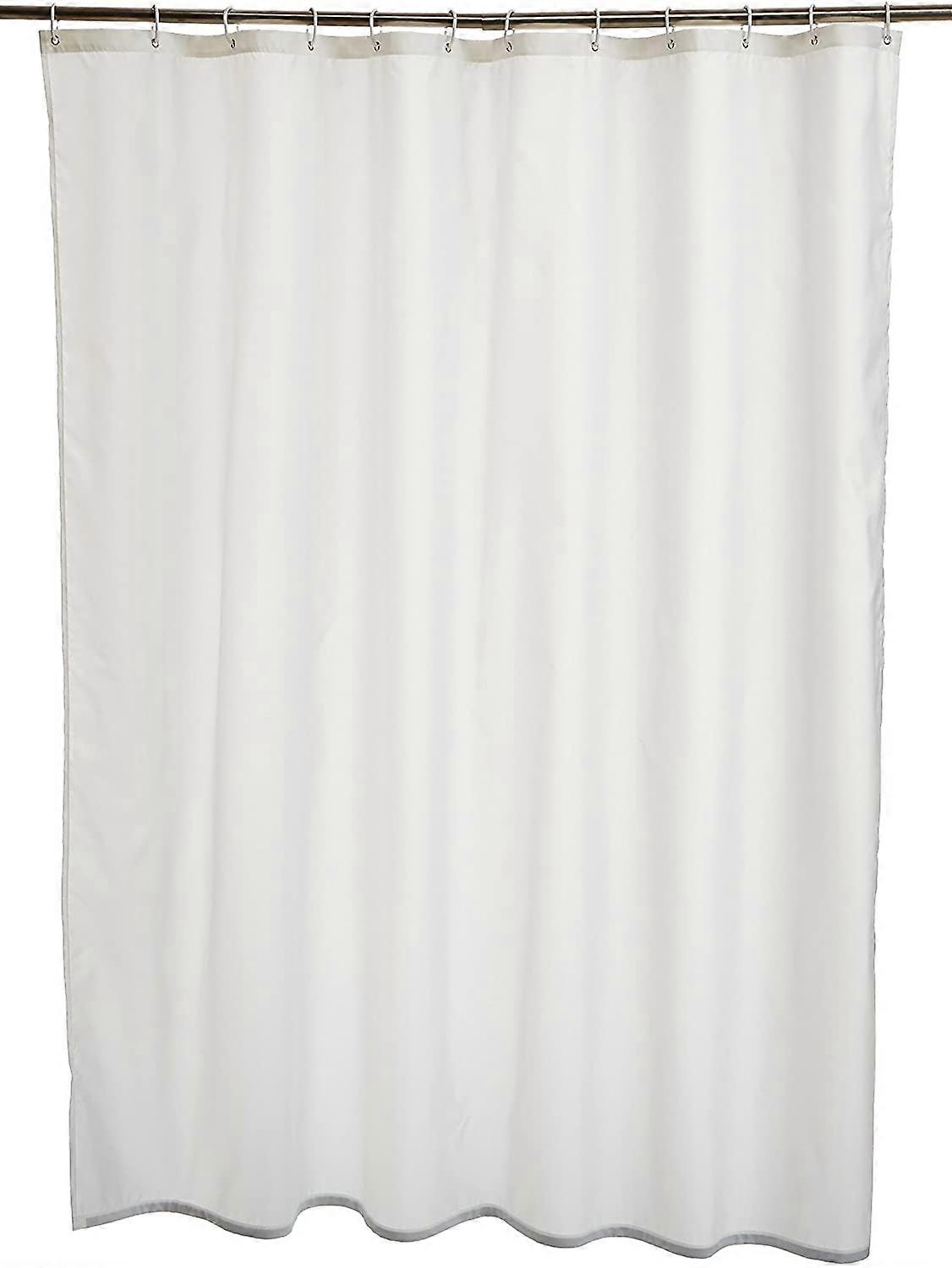 Fabric Shower Curtain  - 72 x 72 Inch, White
