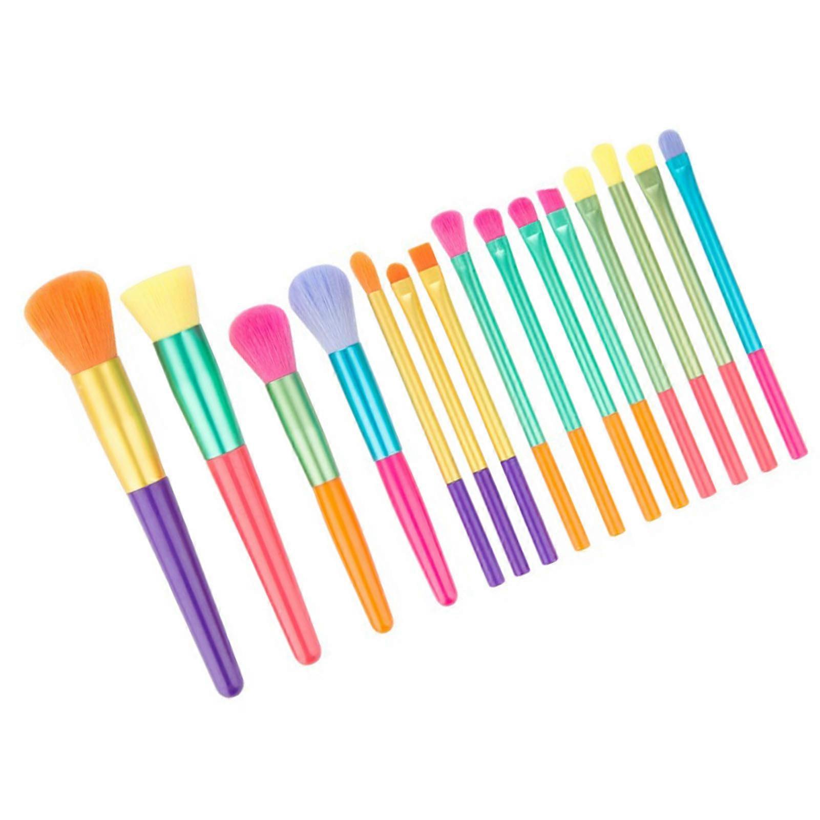 Makeup Brushes Set 15pcs Professional Synthetic Bristles for Eyeshadow Highlight Concealer