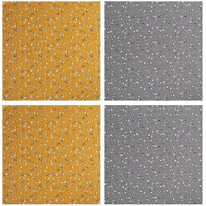 4 Stück Patchwork-Tuch-c