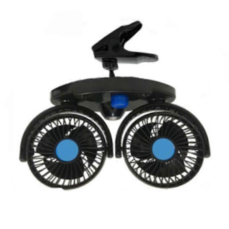 Dual Head Fan For Car 12v/24v Car Fans Heat-relief Adjustable Wind Summer