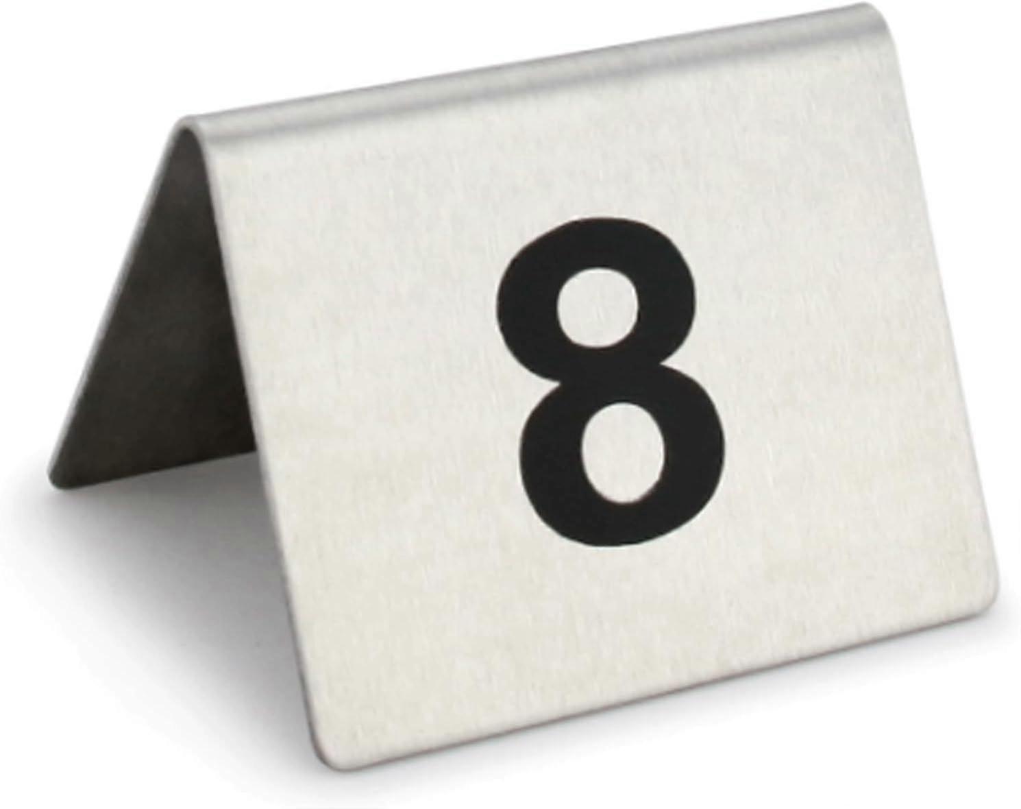 50100 Pcs Stainless Steel Rectangle Table Card Holders Concise Seating Cards for Food Sign