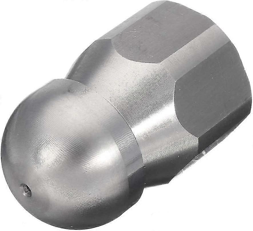 Pressure Drain Hose Nozzle Sewer Cleaning Nozzle (silver) (1pcs)