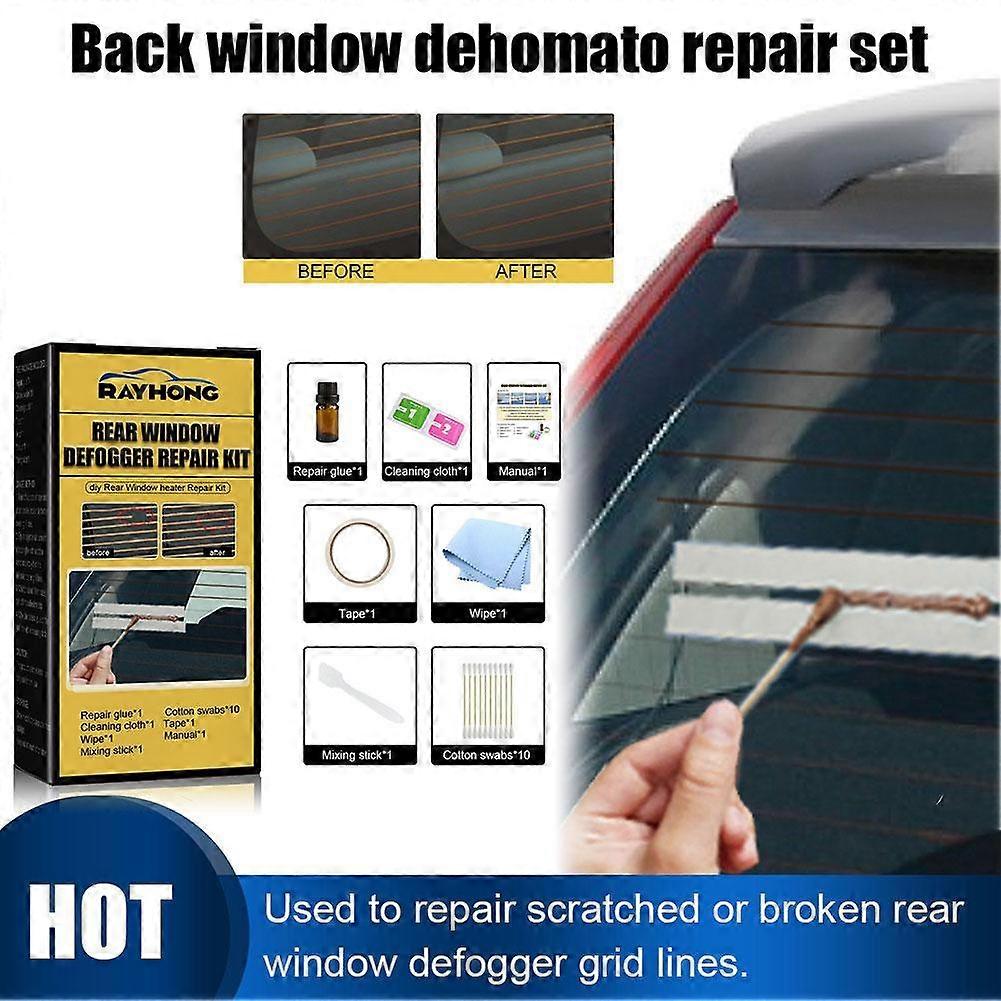 Car Rear Window Defogger Repair Kit DIY Quick Repair Scratched Broken Defroster Heater Grid Lines High-quality Care Accessories