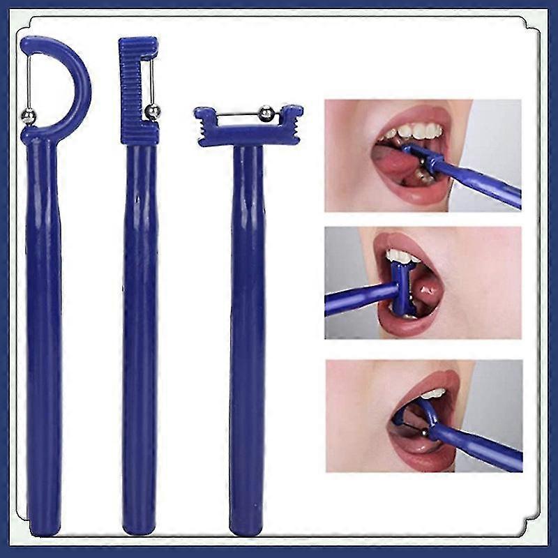 3 Pcs Tongue Tip Lateralization Elevation Tools Oral Muscle Training Tool