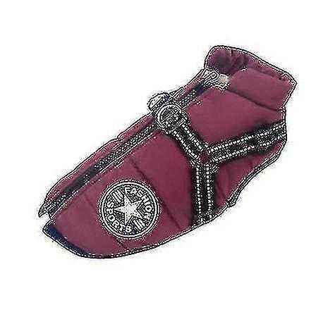 سترة الحيوانات الأليفة كبيرة مع تسخير الشتاء ملابس الكلب الدافئة