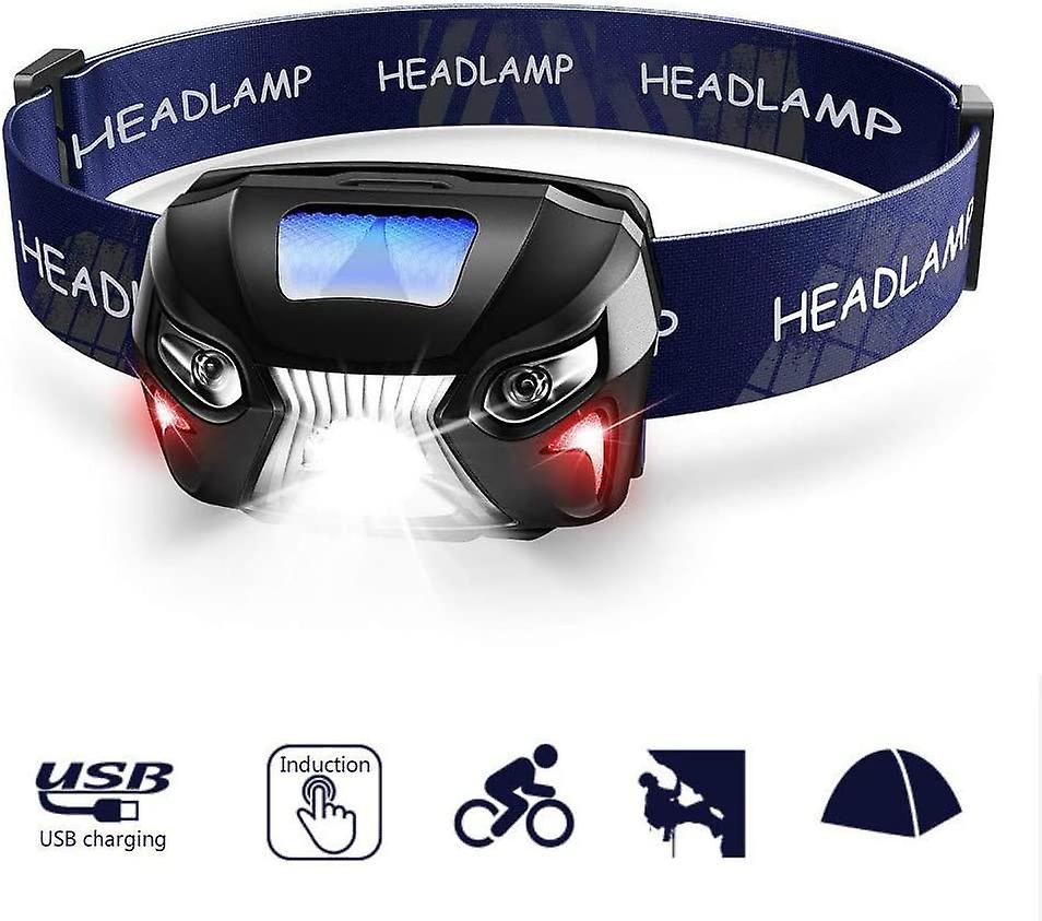 Rechargeable Sensor Headlight, Super Bright 600 Lumens Led Headlight Flashlight