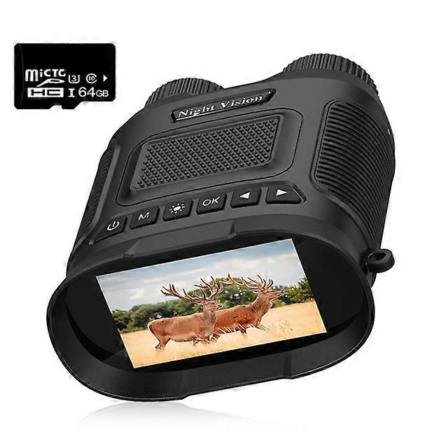 Full Night Vision Device Total Dark Powerful and Long Distance Binoculars Camping 8X Digital Zoom Hunting Telescope Memory Card