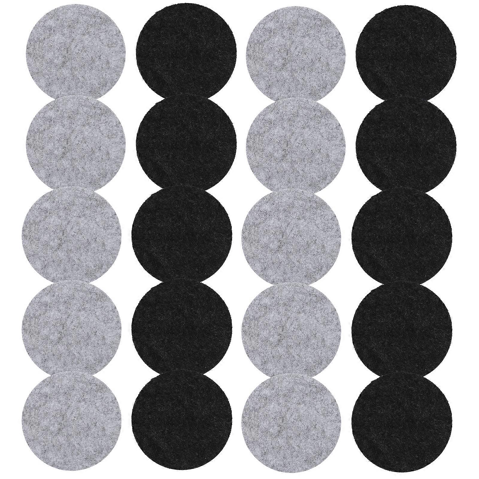 20 Pcs Table Sets de table Tasse à café Tapis de vaisselle en feutre Tapis de table en feutre Décor de café Tapis de table en feutre