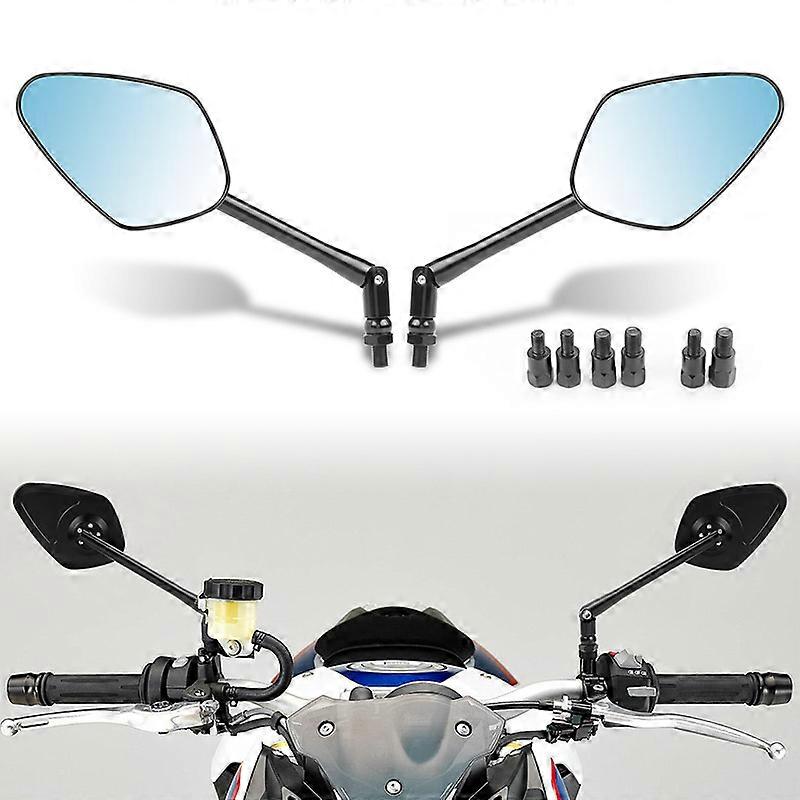 1 Pair 8mm 10mm CNC Aluminum Motorcycle Mirror Rearview Rear View Side Mirrors Motorbike For Kawasaki Z900 Z900RS Z800 Z1000