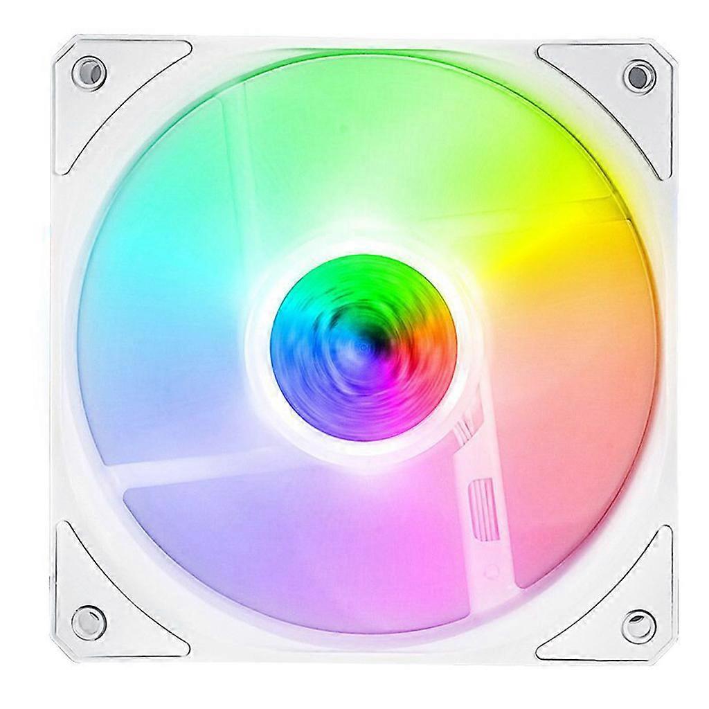 120 ARGB Computer for Case CPU Cooling Fan White Frame Silent 5V Addressable PWM Cooler Radiator Replaces Fans