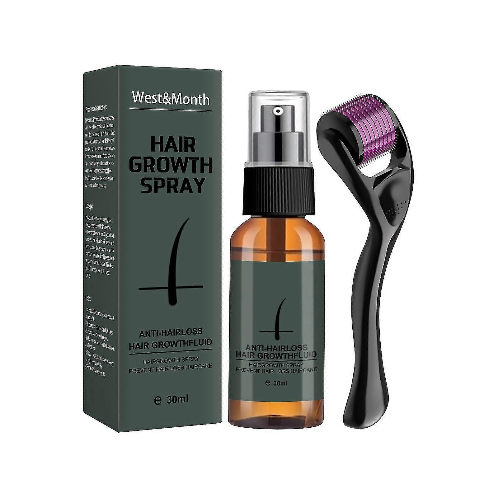 1/2/3pcs Men's Beard Growth Roller Kit Men's Beard Growth Oil Nourishing Enhancer-30ml