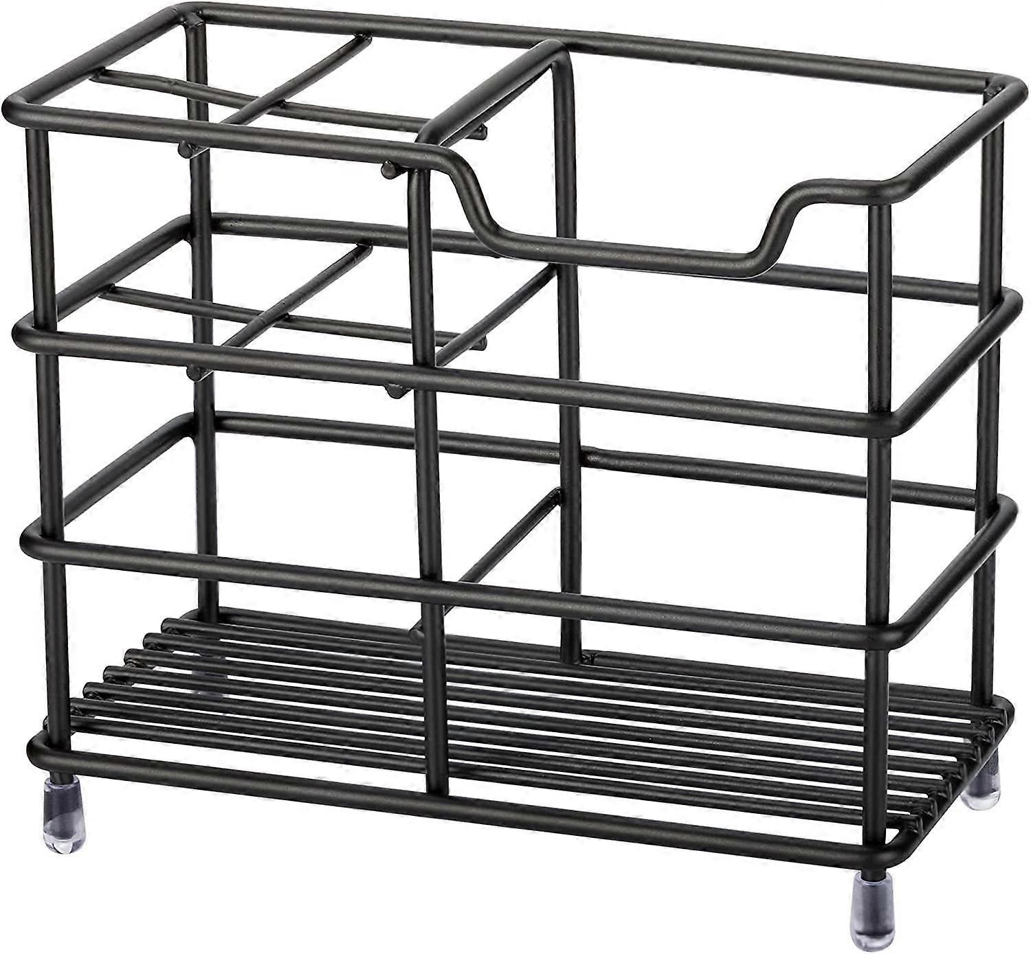 Opbevaringskurv til bruseniche under vask (3 stk.), Opbevaringskurv til badeværelse, Skab til flere formål (sort), Opbevaringskurv til badeværelset