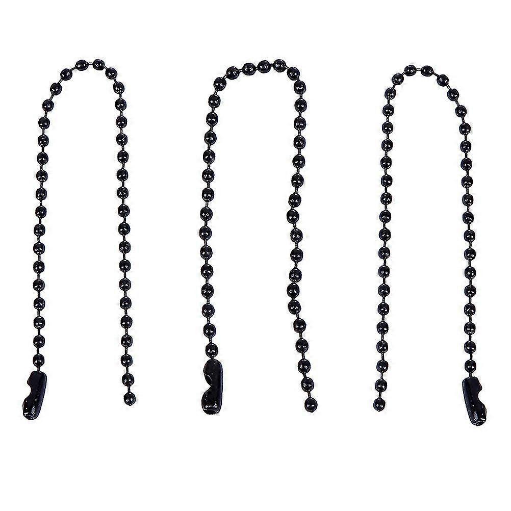 100pcs Circular Bead Chain Stoving Varnish Tag Chain Iron Chain Ball Chain