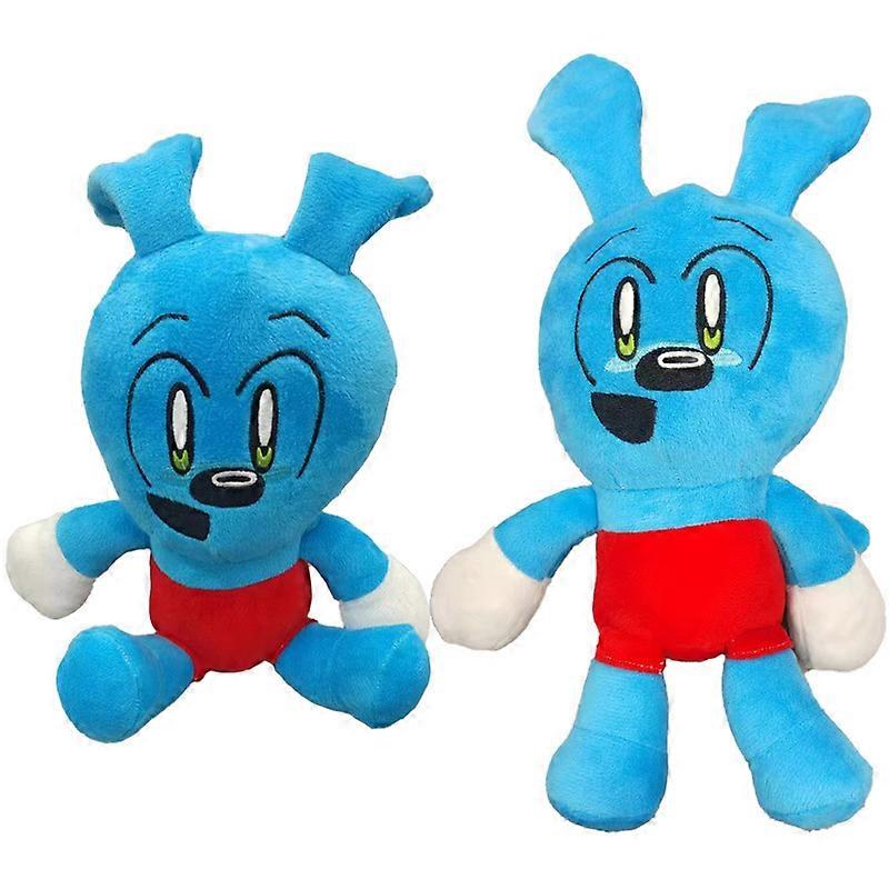 Figurină iepuraș albastru Danno Cal Desene Riggy Plush Jucării de joacă