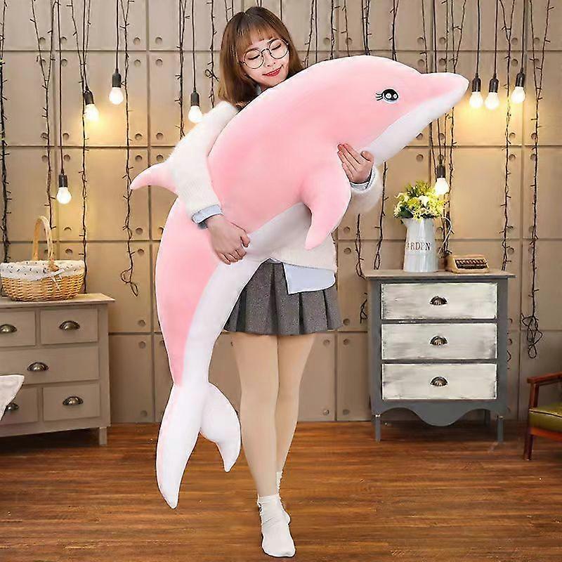 Pink Dolphin Pillow Children's Gift Ocean World Plush Toy-Stuffed Animals
