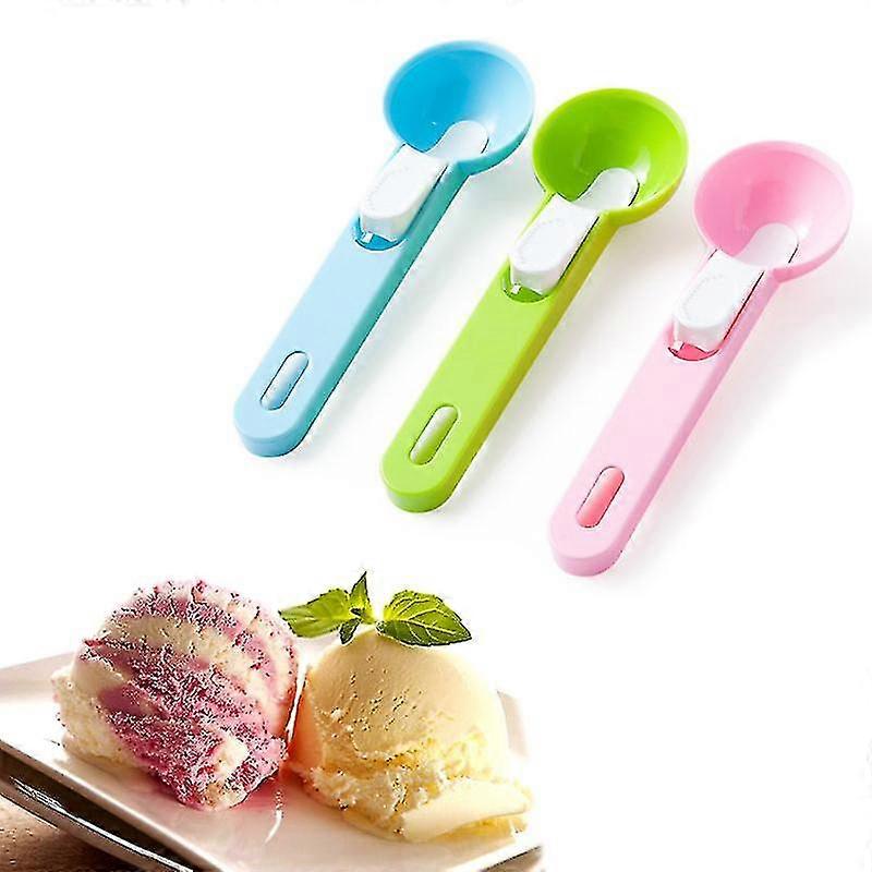 Plastic Ice Cream Scoop Multi-function Melon Ball Dig Sphere Ball Kitchen Fruit Ice Cream Jelly Spoon Scoop Tools Ice Cream Tool