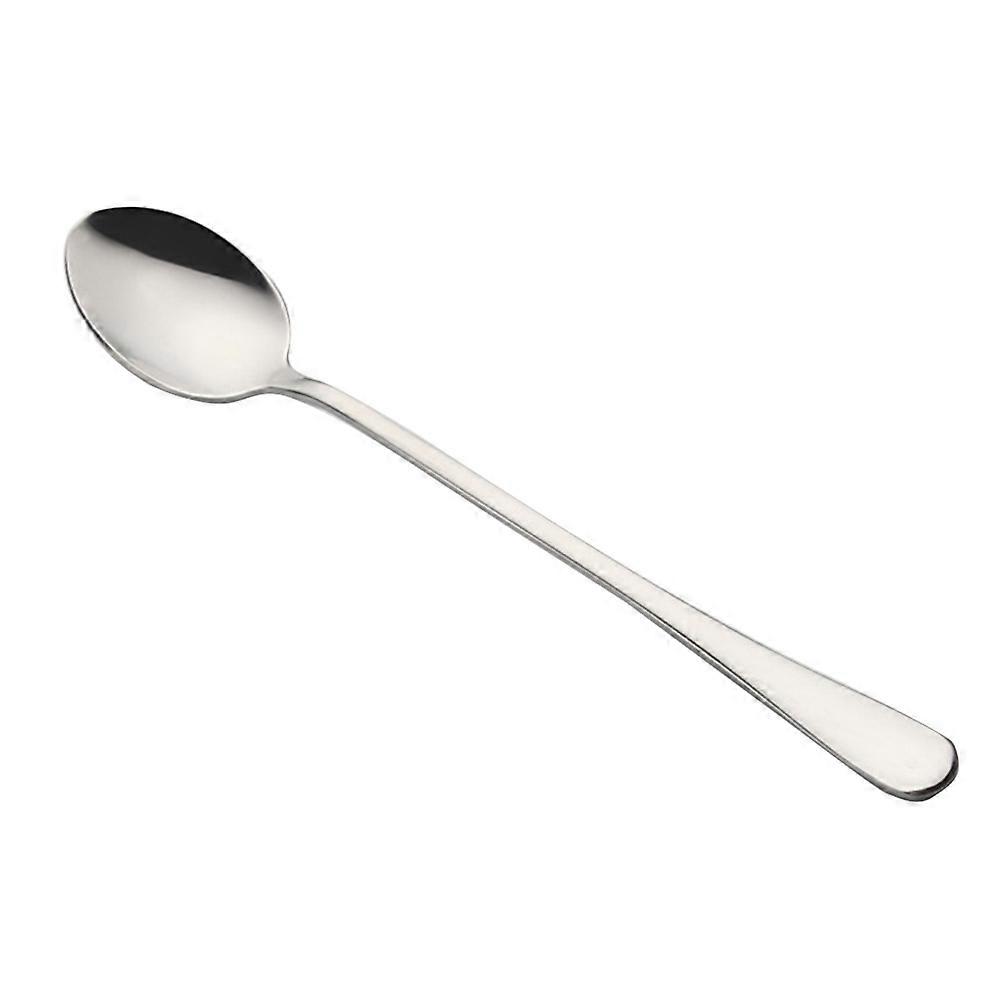 Stainless Steel Long Handle Spoon Flatware Coffee Drinking Tool Kitchen Gadget