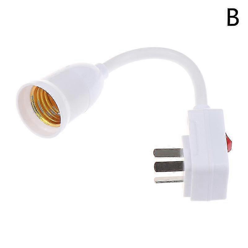 E27 Lamp Base Wall Flexible Holder Light Socket Converter Adapter Plug Switch