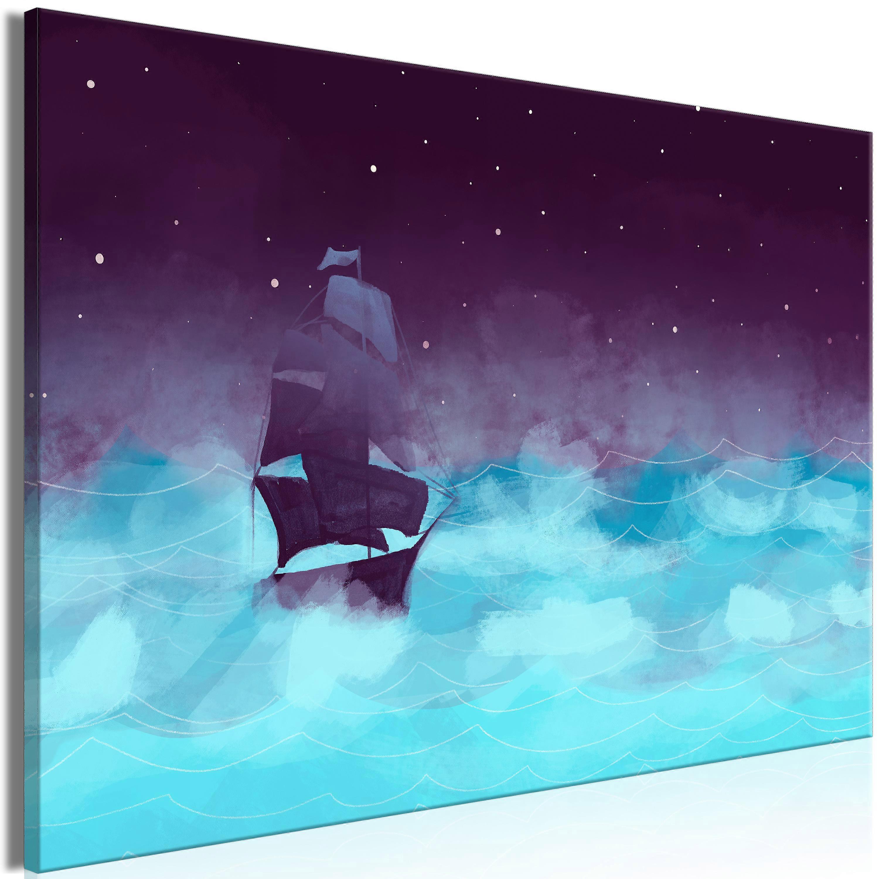 Canvas Print - Night Waves (1 Part) Wide - Third Variant