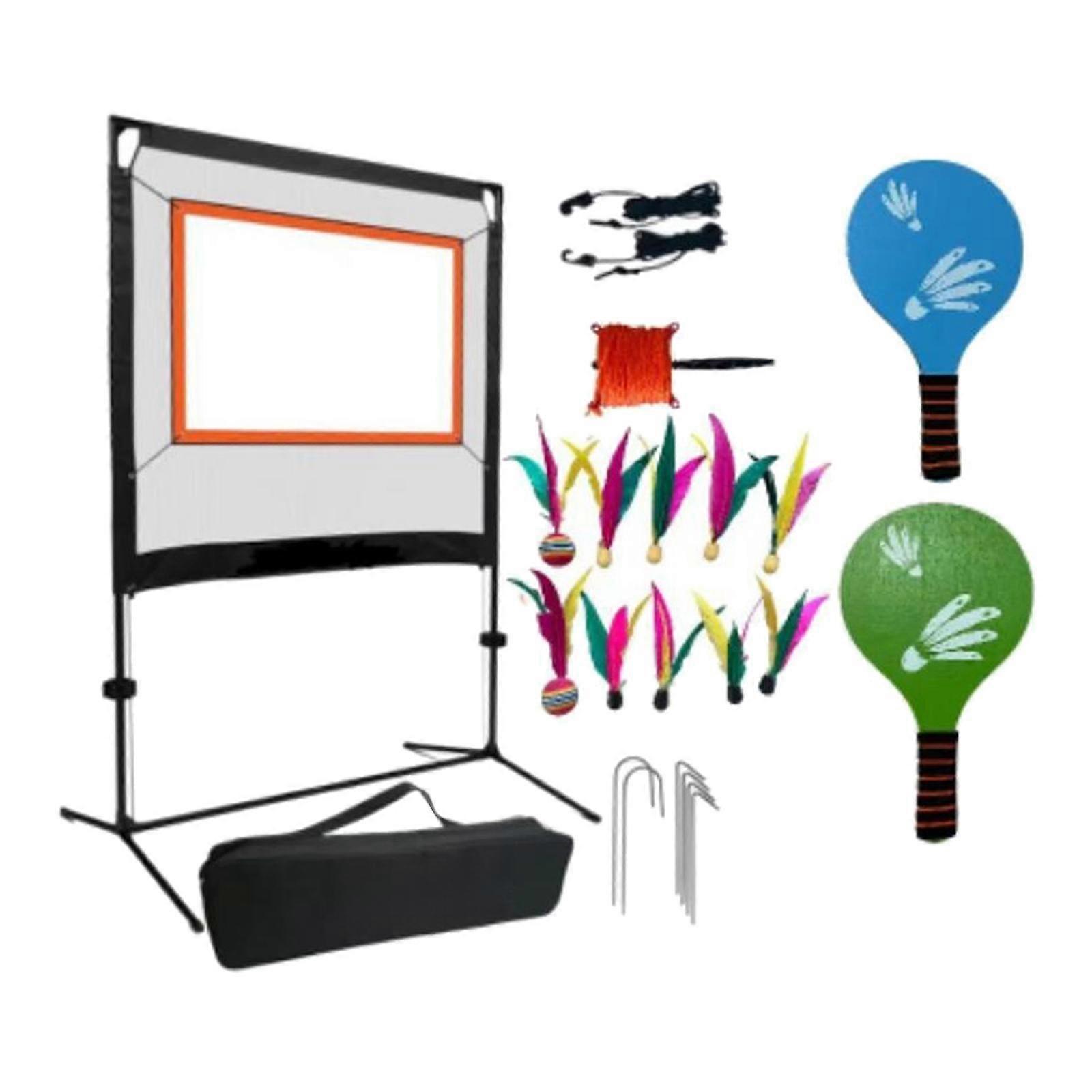 Badminton Net with Stand Replacement with Rackets for Practice Outdoor Parks
