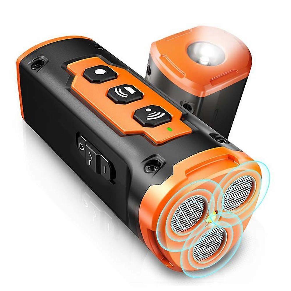 Pet Dog Repeller Ultrasonic Dog Training Device Rechargeable Anti Dog Bark Deterrent Device w/ LED Flashlight