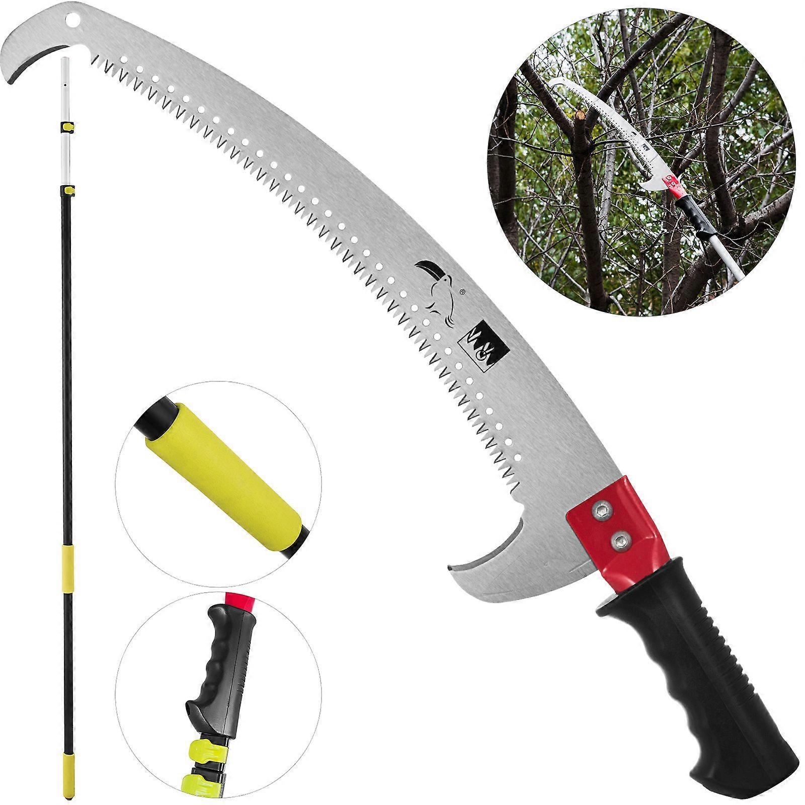 4.2m Tree Pruner Telescopic Pole Saw Long Reach Extendable Pruning Saw 4-14FT