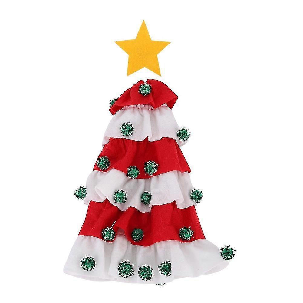 Tree Motif Wine Bottle Holder Set (Red & White) for Decor
