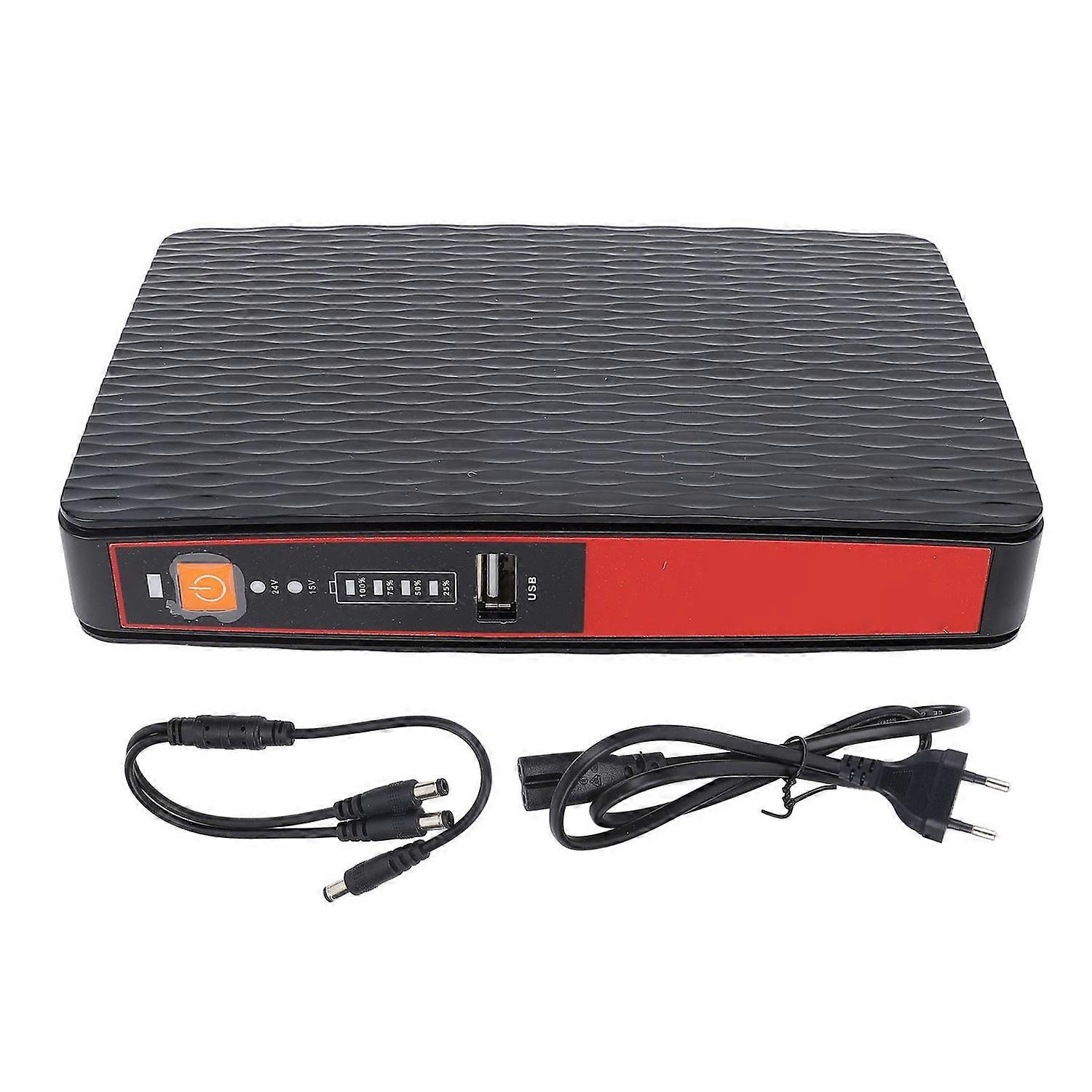 UPS Power Supply 5V 2A USB 9V 12V DC 15V 24V POE Multiple Outputs 8000mAh Uninterruptible Power Supp