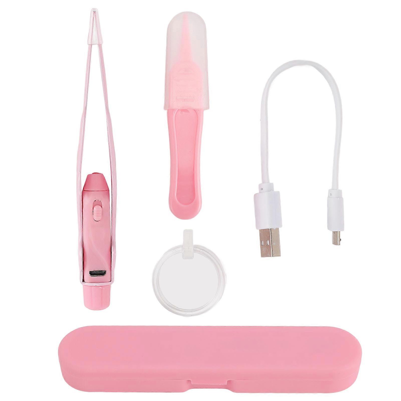 Earwax Removal Tool Kit with Light, USB Powered Earwax Spoon, Tweezers for Kids and Adults